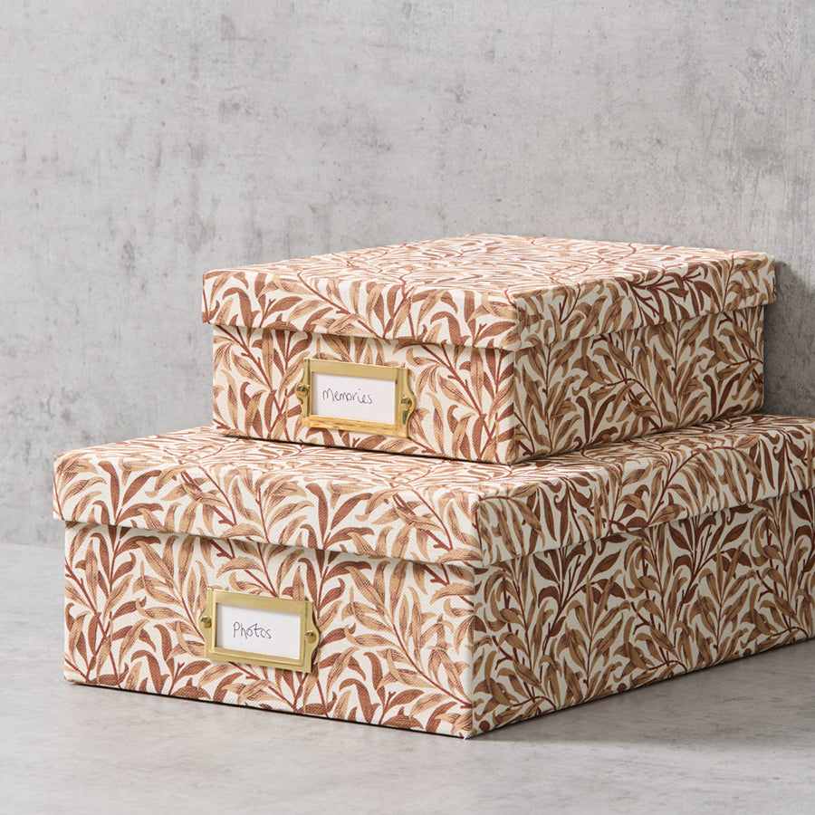 Decorative Fabric Storage Box Set l Set of Two or Three