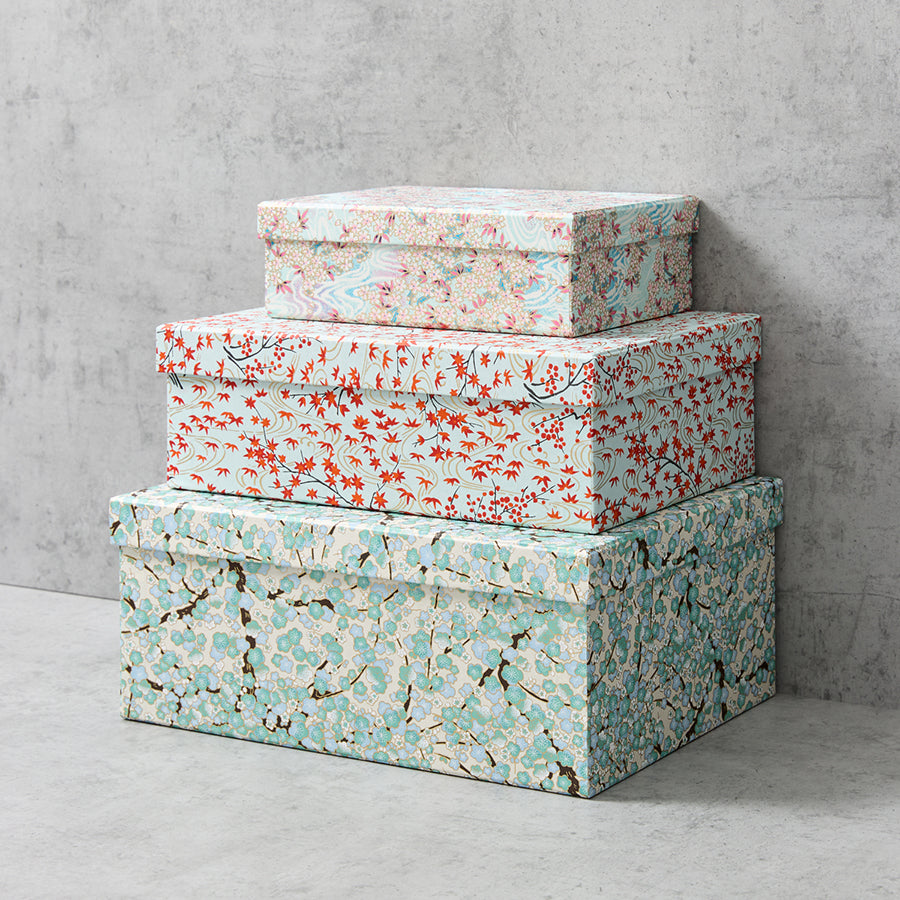 Patterned Storage Boxes