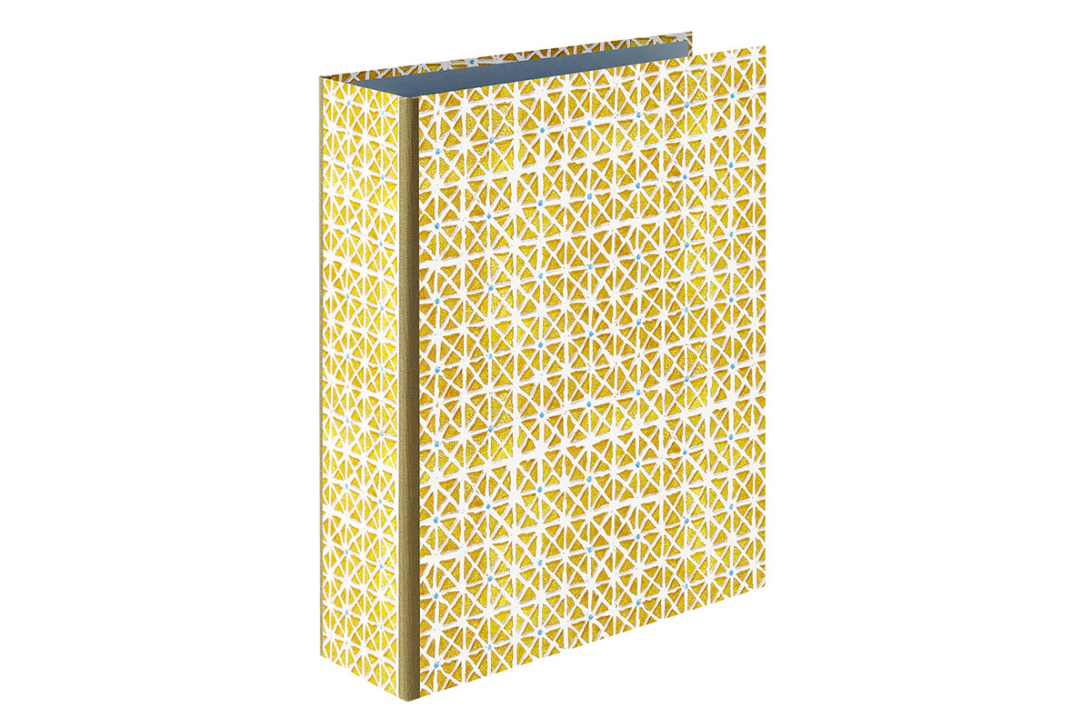  [Exterior Cover: Triangles yellow gold] 
