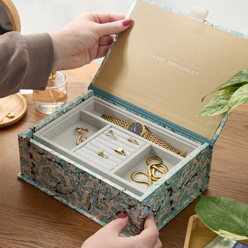 Patterned Anniversary Jewellery Box
