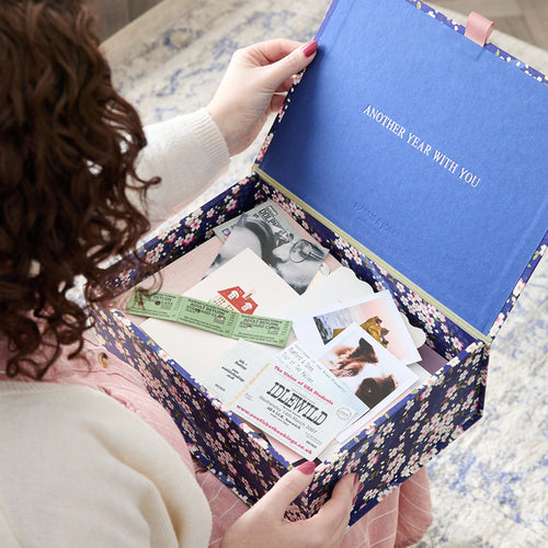 Patterned Anniversary Keepsake Box