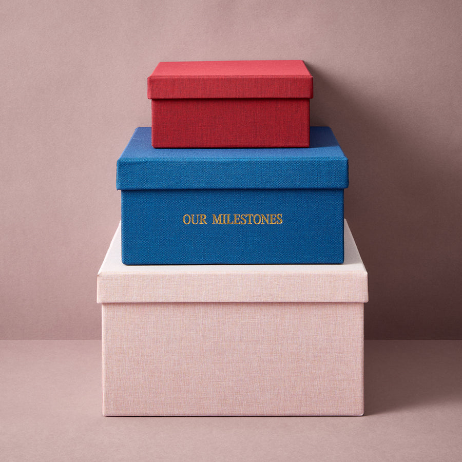 Fabric Anniversary Memory Box