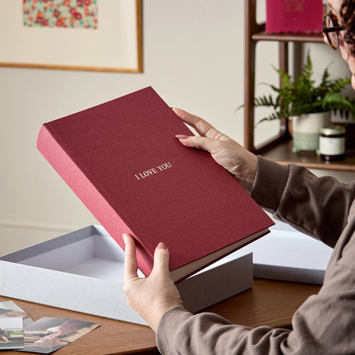 Fabric Anniversary Slip-In Photo Album