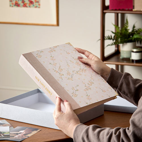 Patterned Anniversary Traditional Photo Album
