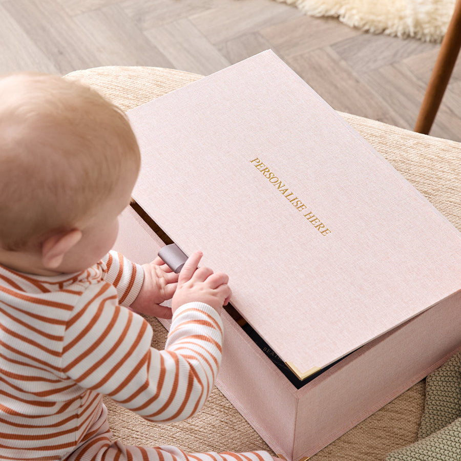 Fabric Baby Keepsake Box