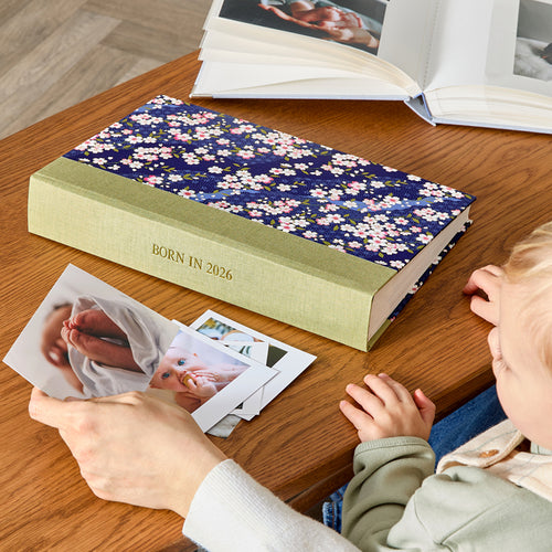 Patterned Baby Slip-In Photo Album