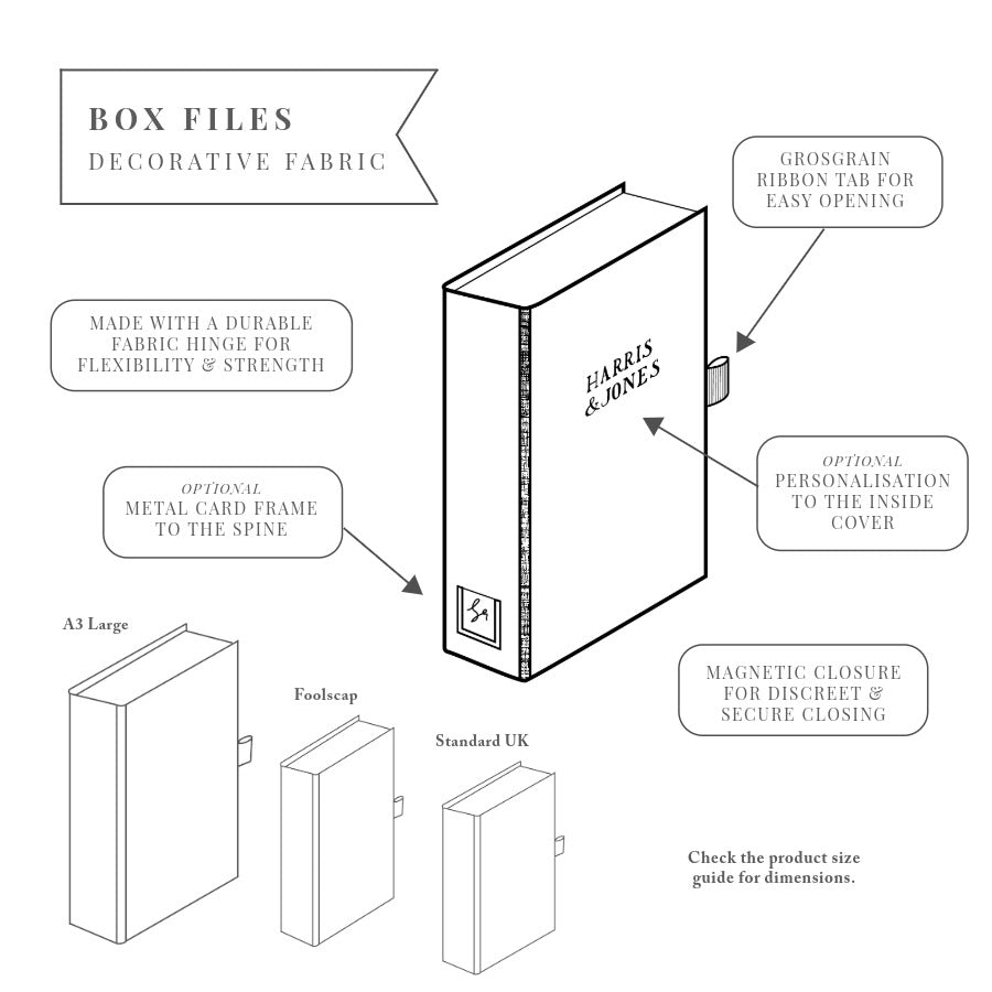 Decorative Fabric Box File