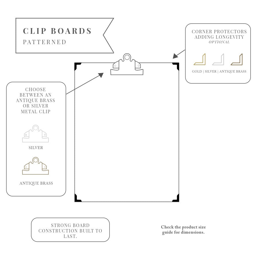 Patterned Clipboards