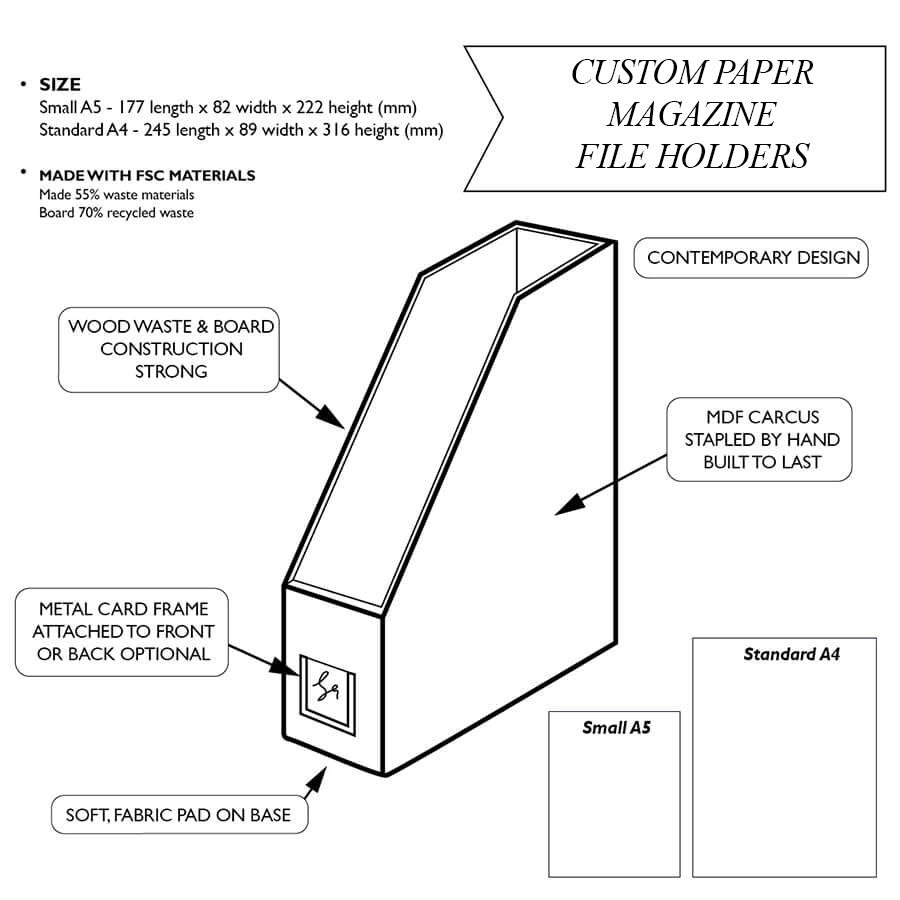 Design Your Own | Custom Paper Magazine File | UK | HARRIS & JONES LTD