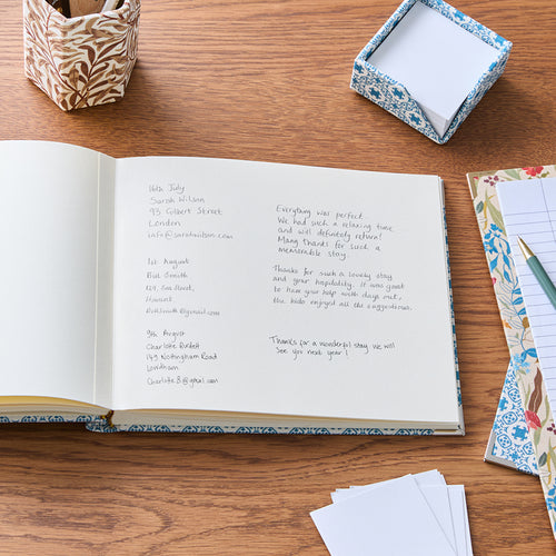 Decorative Fabric Guest Book