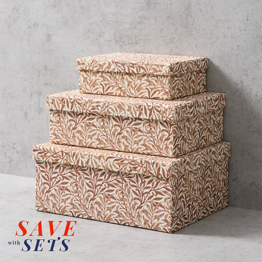 Decorative Fabric Storage Box - Set
