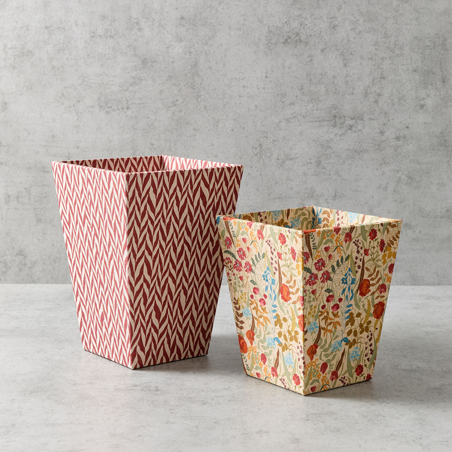 Decorative Fabric Waste Paper Bins
