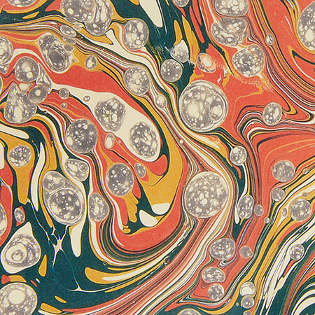 Decorative Marbled Orange Cover