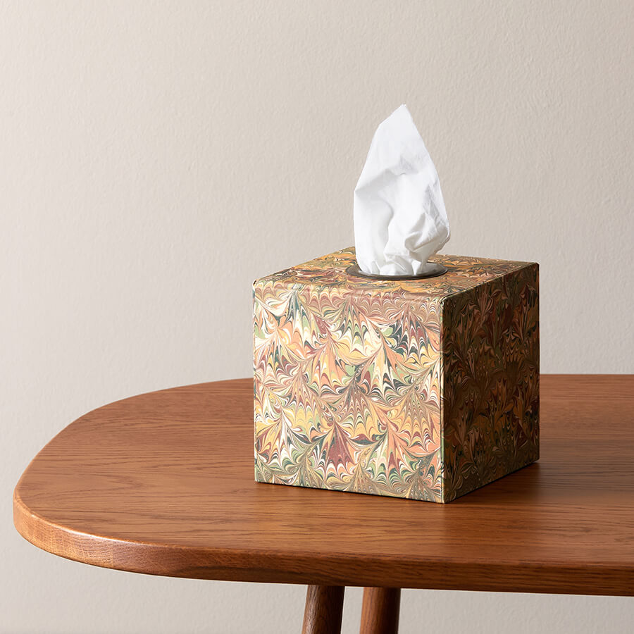 Marbled Tissue Box Cover