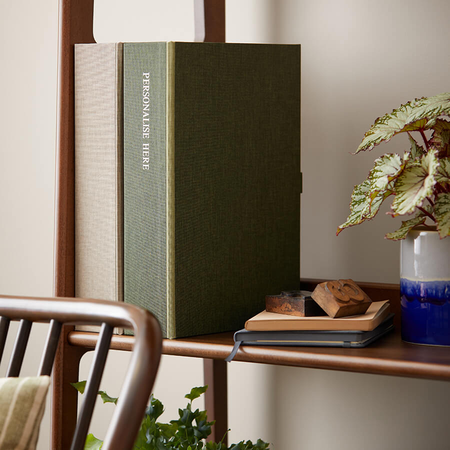 Fabric Box Files | Personalised Box File Organiser | HARRIS & JONES LTD