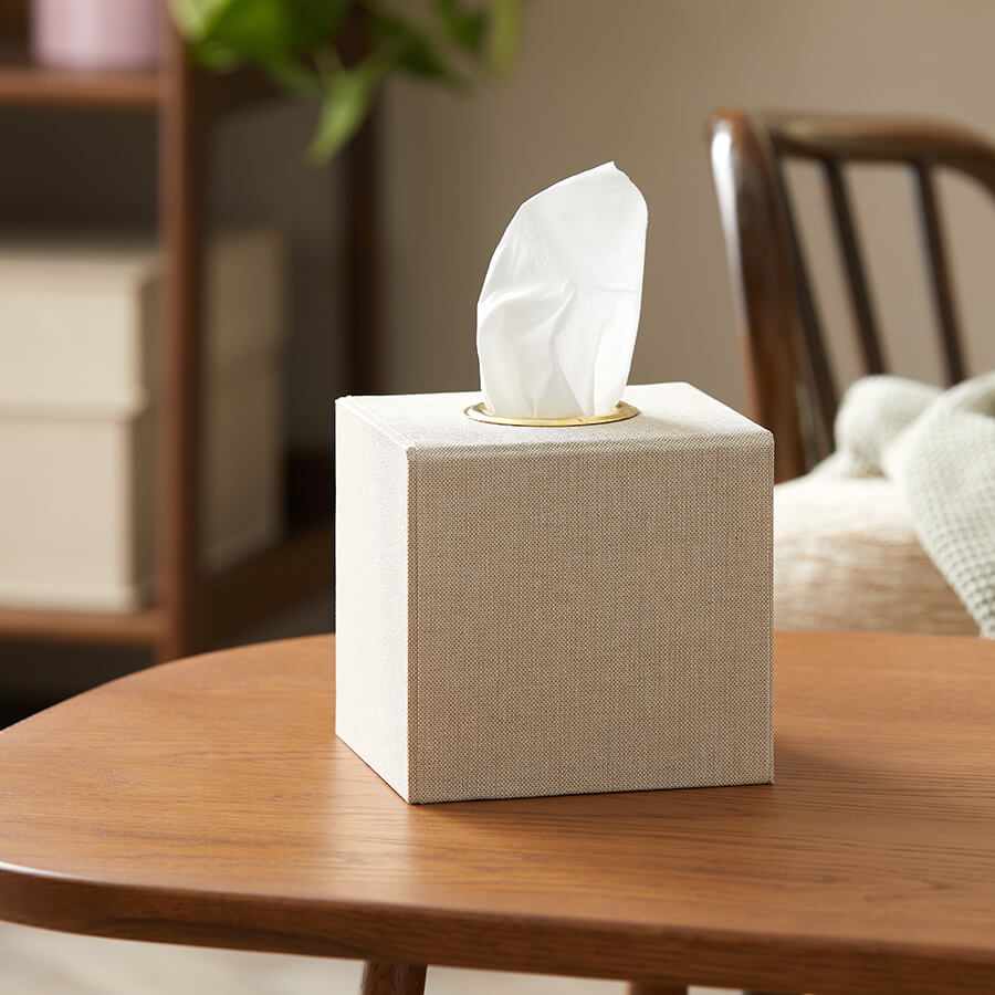  Cube 13CM Squared Tissue Box