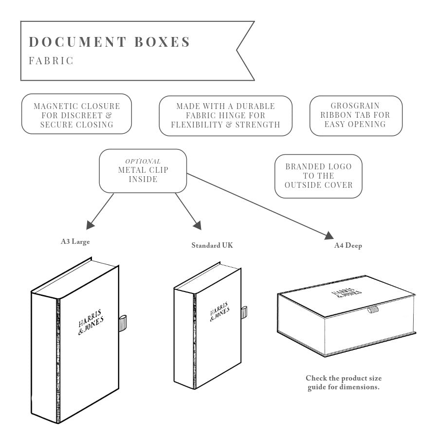 Fabric Branded Document Box