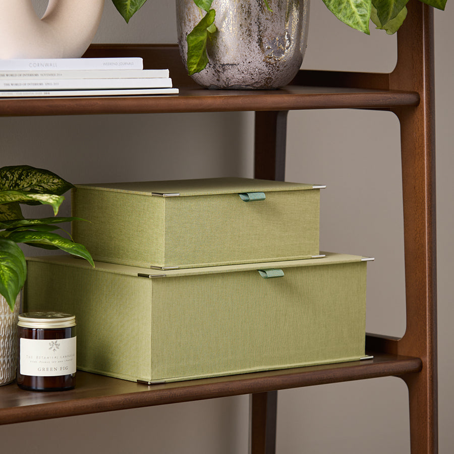 Fabric Keepsake Stackable Box Set | Set of Two | HARRIS & JONES LTD