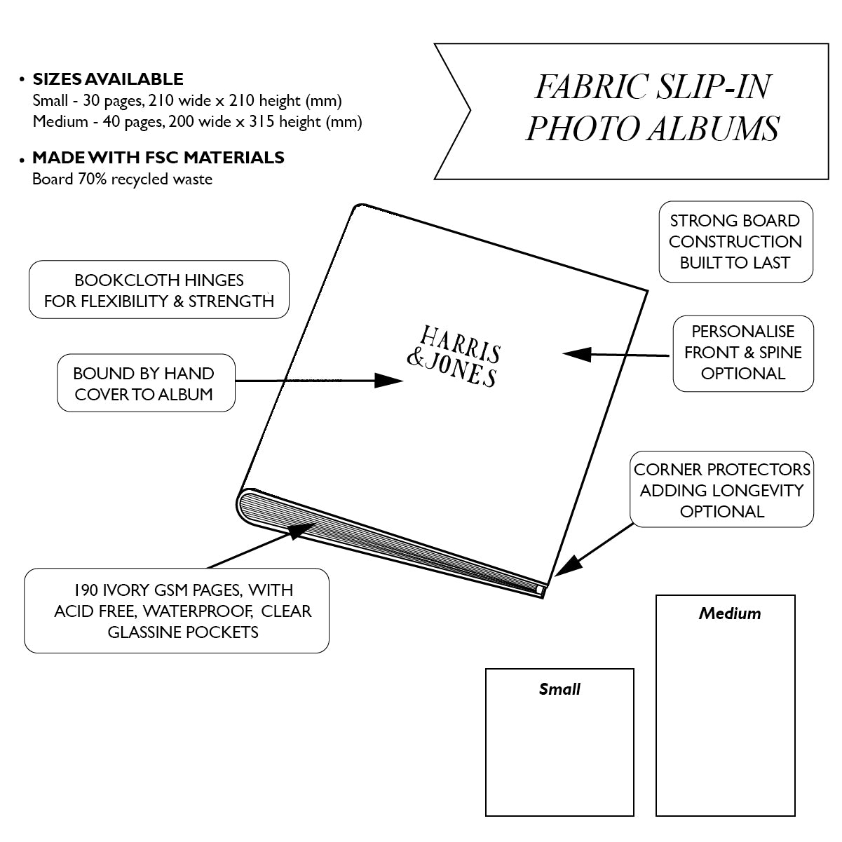 Slip-In Fabric Photo Album