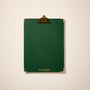 Faux Leather Branded Clipboard