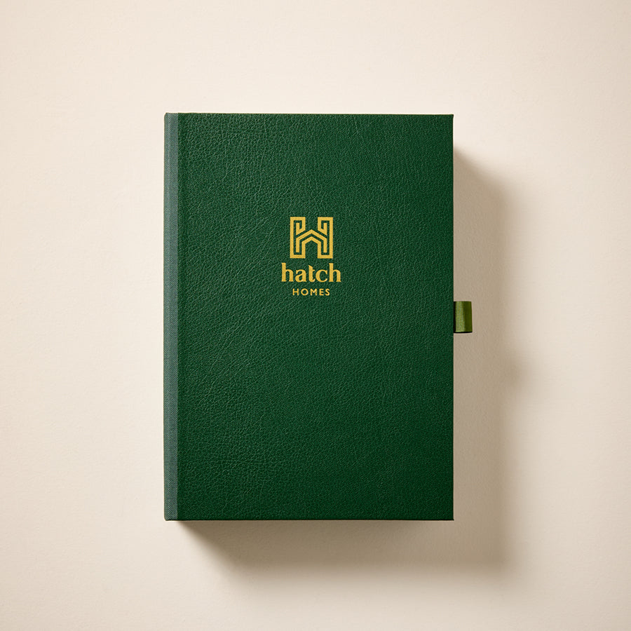 Faux Leather Branded Document Box
