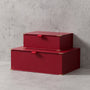 Faux Leather Keepsake Box Set