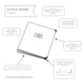 Fabric Memorial Guest Book