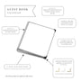 Patterned Memorial Guest Book
