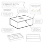 Decorative Fabric Jewellery Box