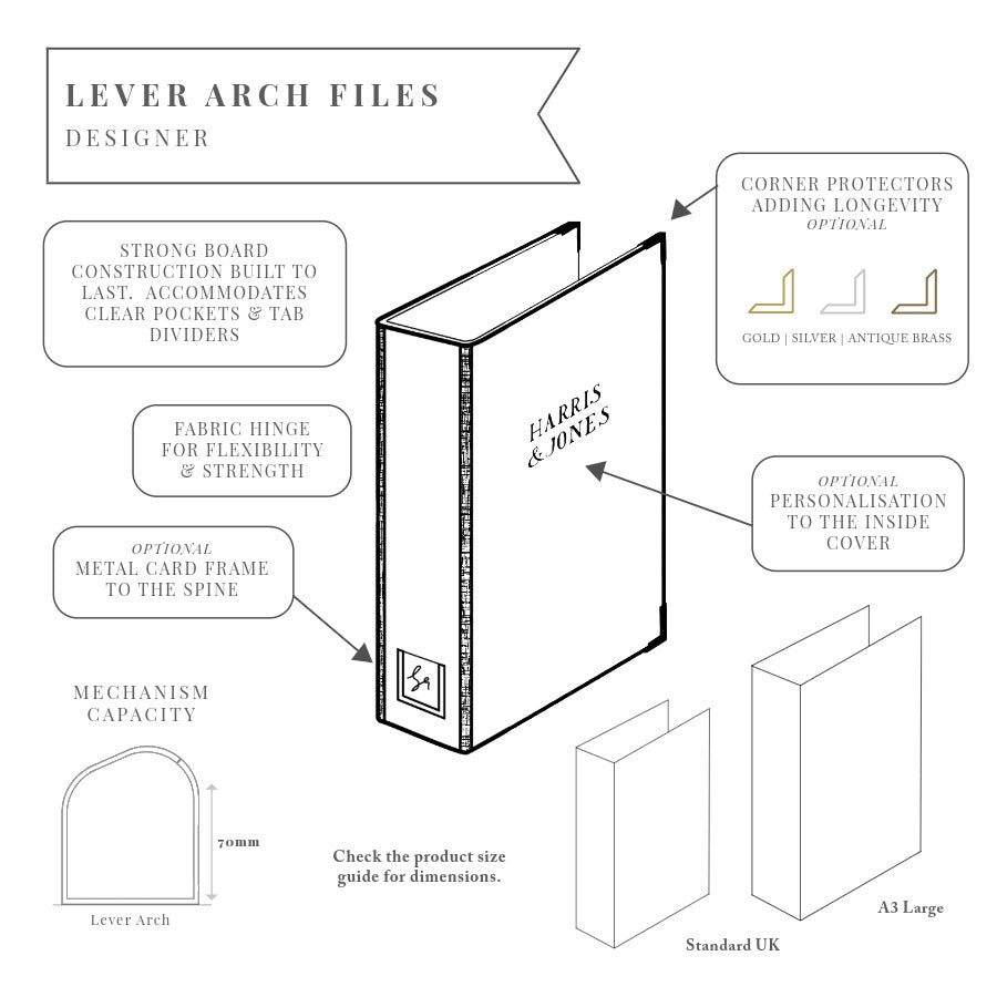 Designer Lever Arch Files