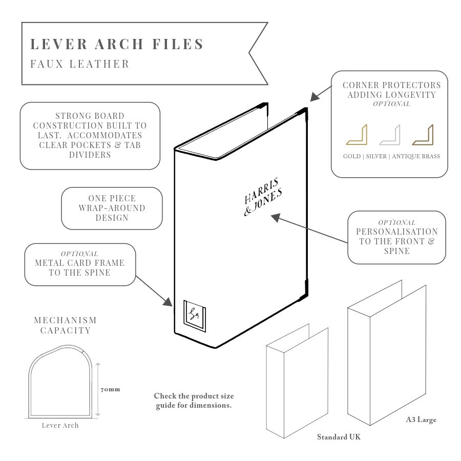 Faux Leather Lever Arch Files