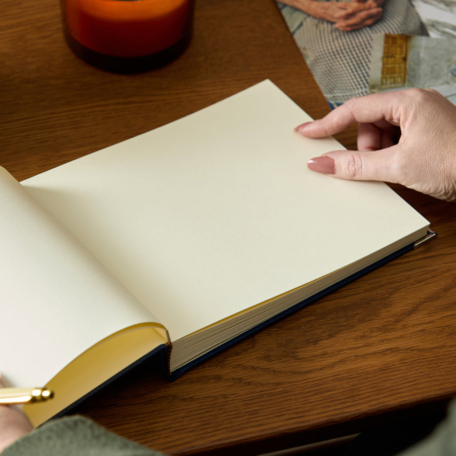 Faux Leather Memorial Guest Book