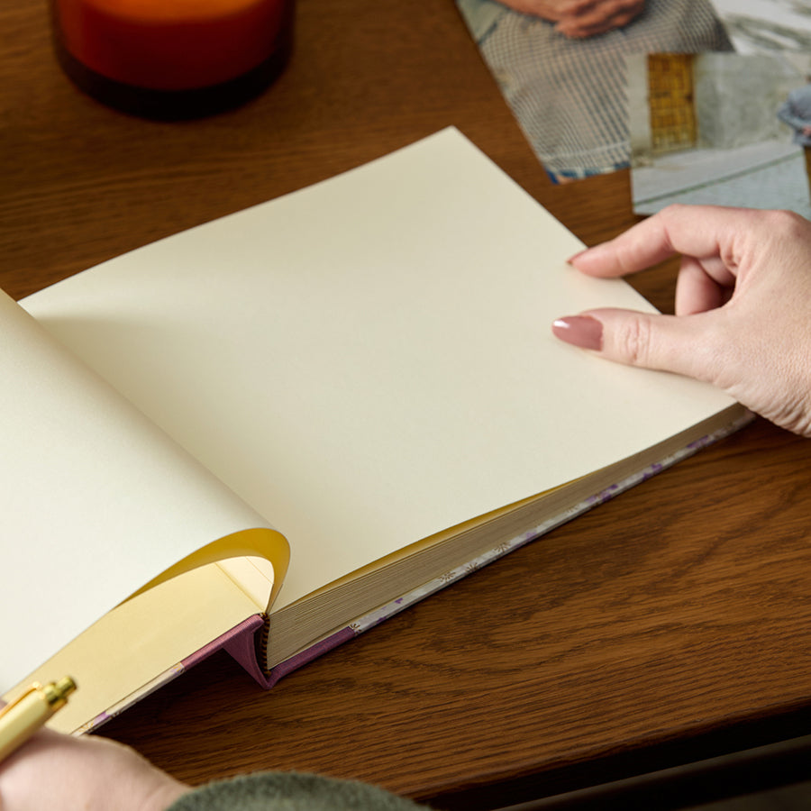 Patterned Memorial Guest Book