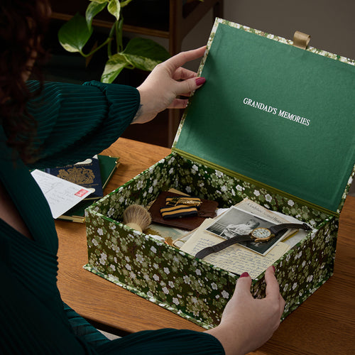 Patterned Memorial Keepsake Box
