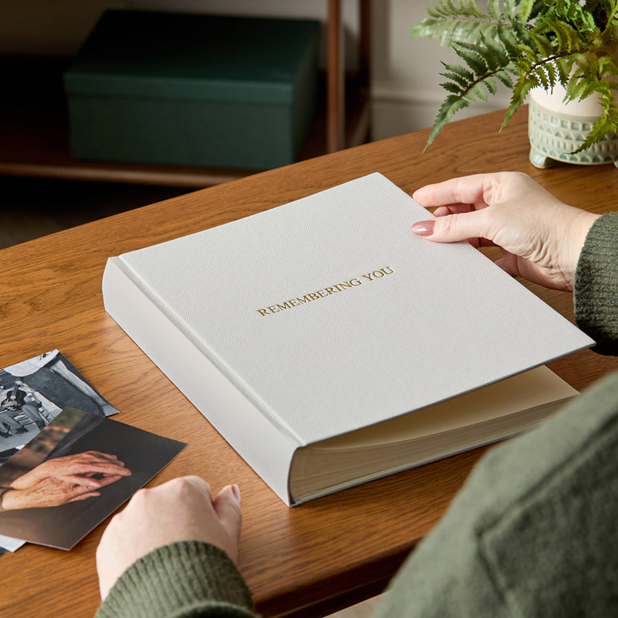 Faux Leather Memorial Traditional Photo Album