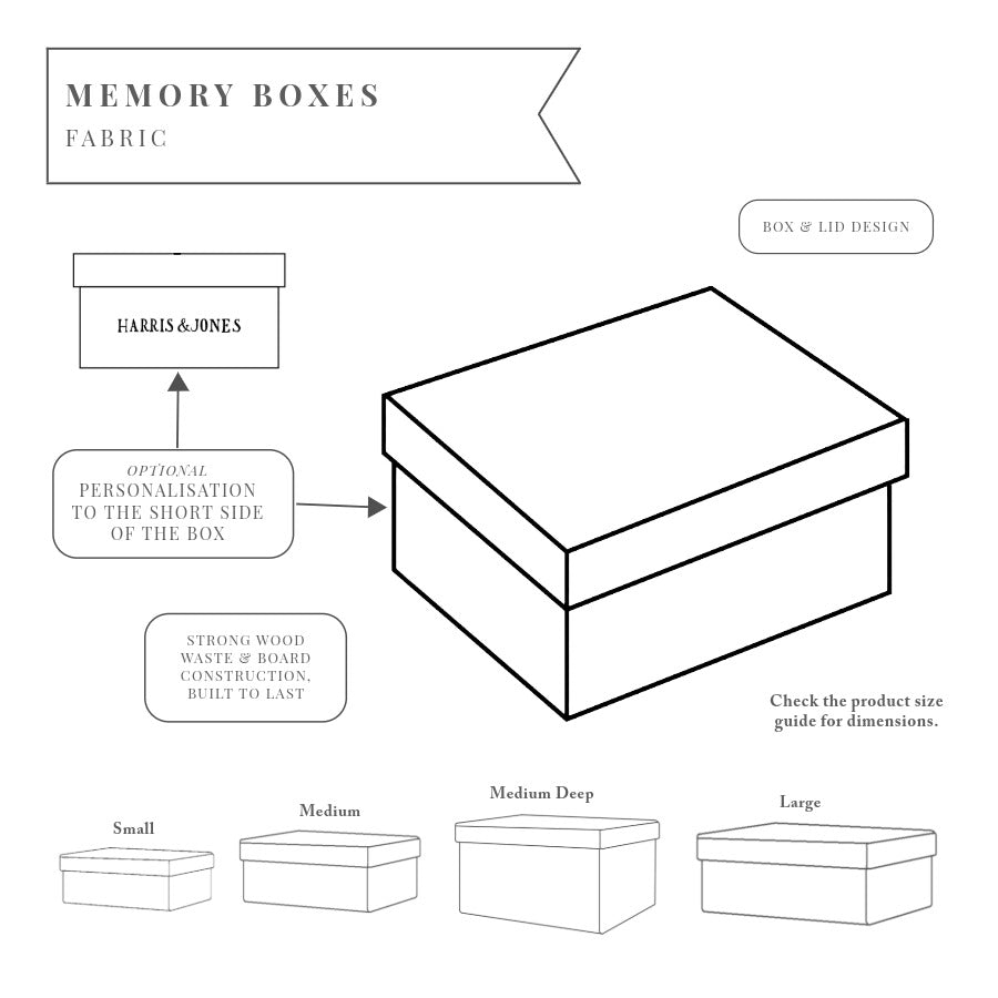 Fabric Memorial Memory Box