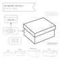 Faux Leather Memorial Memory Box