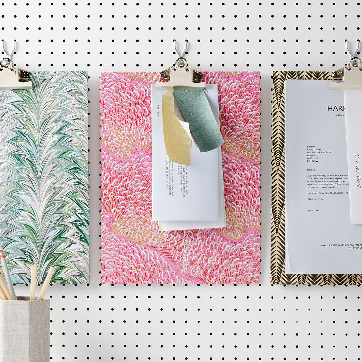 Patterned Clipboards