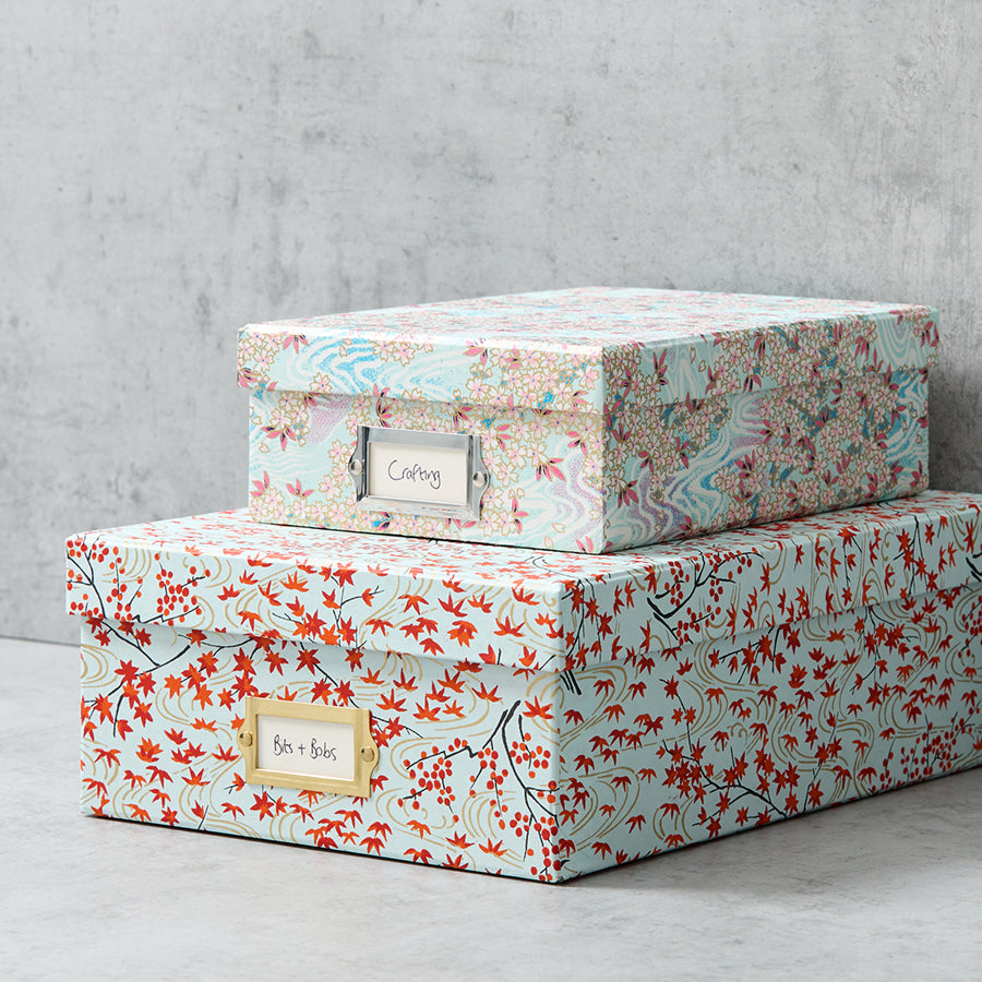 Patterned Storage Boxes