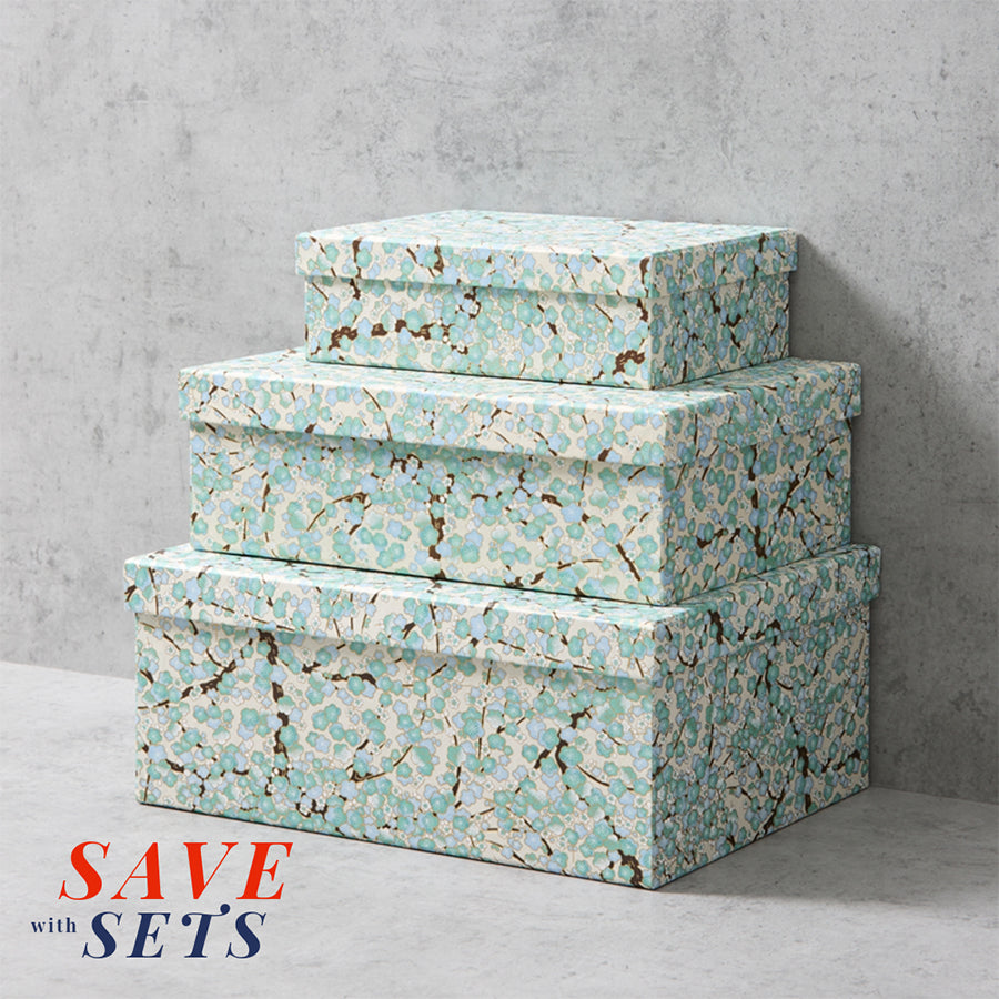 Patterned Storage Box Set l Set of Two or Three | HARRIS & JONES LTD