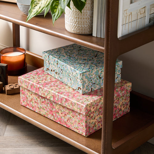 floral storage boxes 