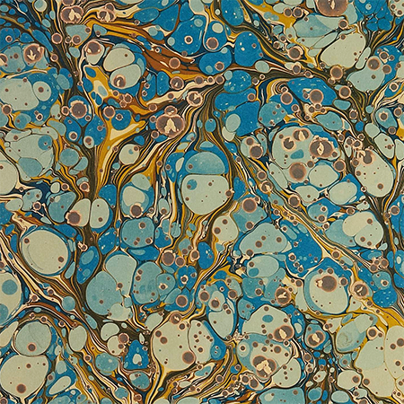 Decorative Marbled Blue Cover