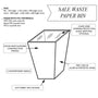 SALE Waste Paper Bins