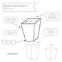 Designer Waste Paper Bins