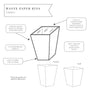 Fabric Waste Paper Bins