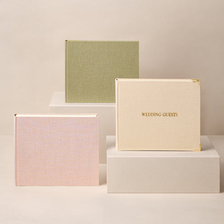 Fabric Wedding Guest Book
