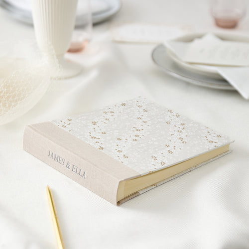 Patterned Wedding Guest Book