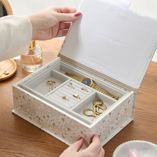 Patterned Wedding Jewellery Box