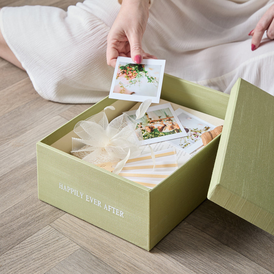 Silk Wedding Memory Box