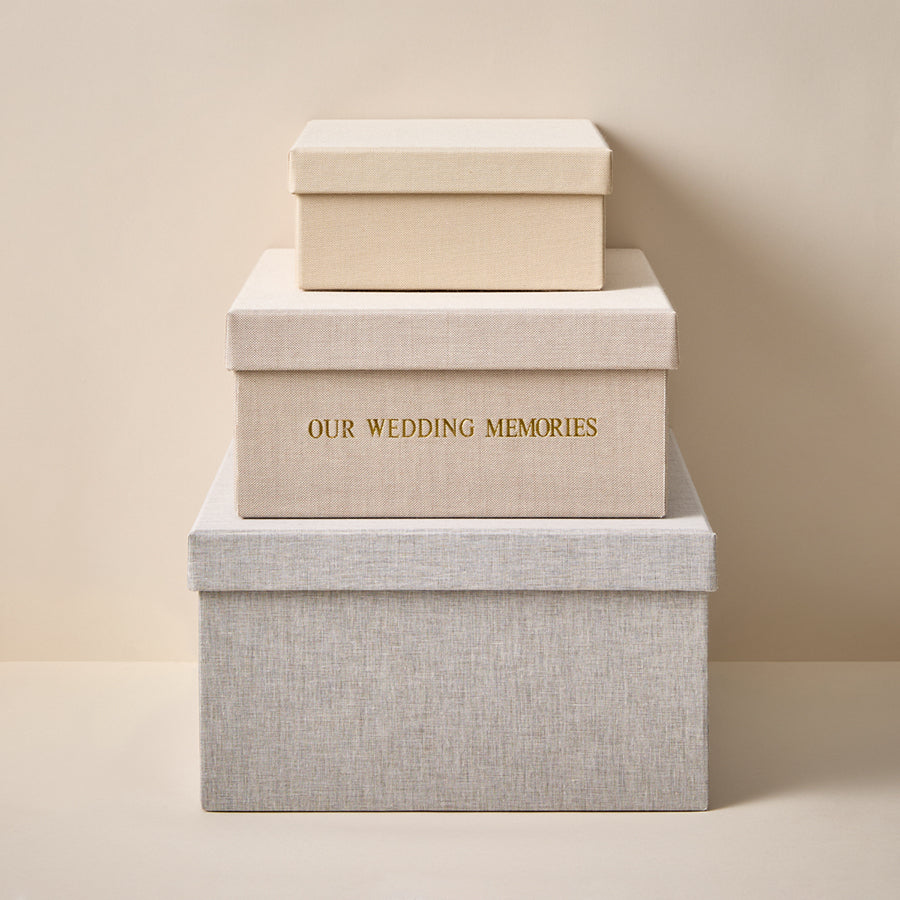 Fabric Wedding Memory Box